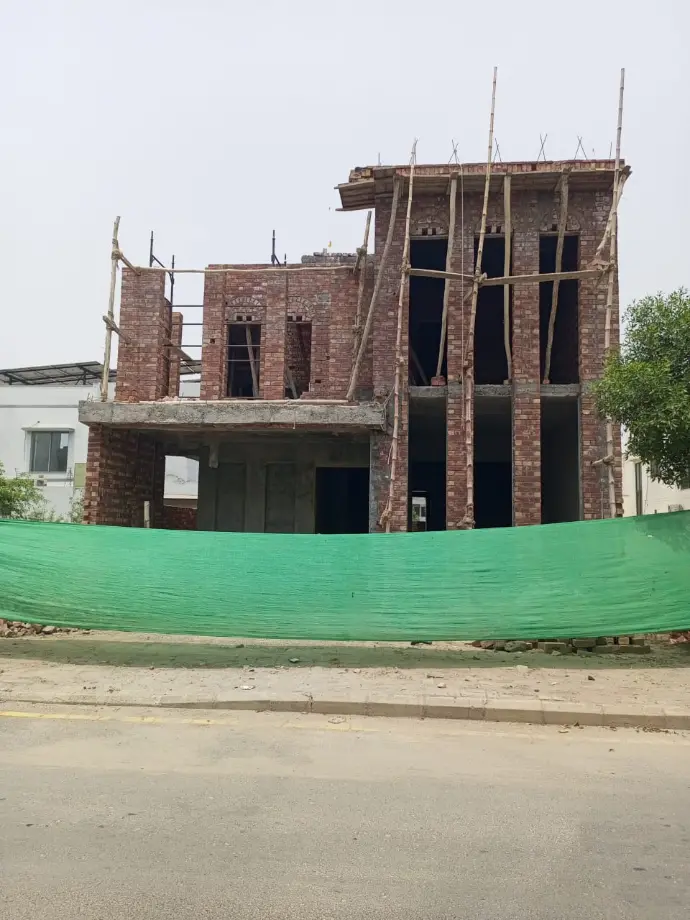 grey structure construction by mega builders bahria orchard lahore