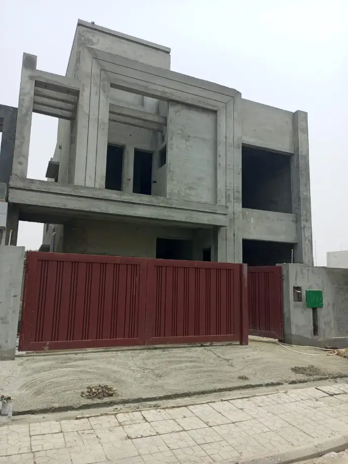 grey structure construction by mega builders bahria orchard lahore