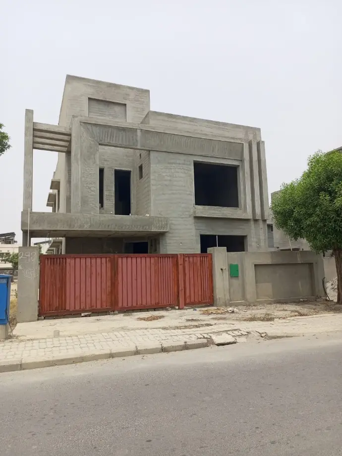 grey structure construction by mega builders bahria orchard lahore